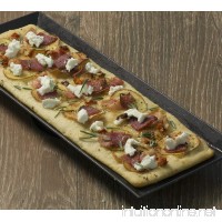 LloydPans Kitchenware RCT-13868-DK Flatbread Pizza Pan  5" x 15"  Black - B01FWKK81I